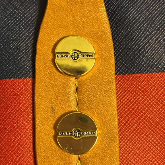 Marc Fisher red and blue striped shoulder bag - Picture 9 of 9